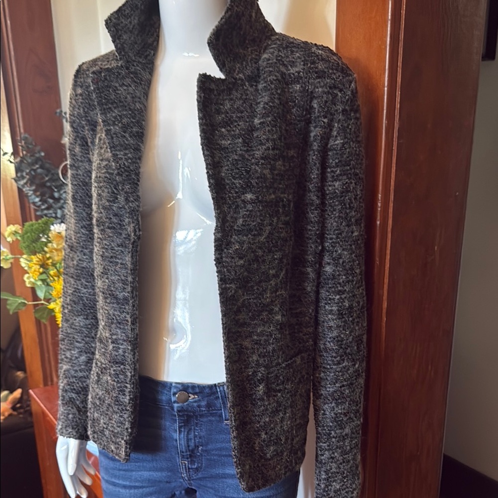NWT northern reflections size small wool like Chic Gray Textured Jacket